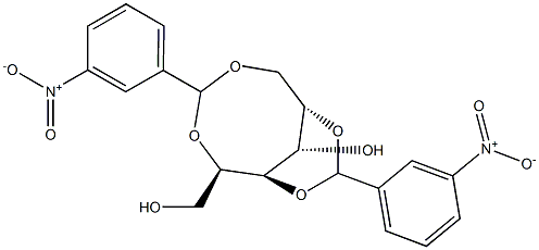 2-O,6-O:3-O,5-O-Bis(3-nitrobenzylidene)-L-glucitol 结构式