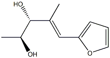 (2S,3R,E)-4-Methyl-5-(furan-2-yl)-4-pentene-2,3-diol 结构式