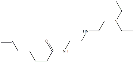 N-[2-[2-(Diethylamino)ethylamino]ethyl]-6-heptenamide 结构式