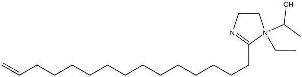 1-Ethyl-1-(1-hydroxyethyl)-2-(14-pentadecenyl)-2-imidazoline-1-ium 结构式