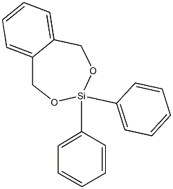 1,5-Dihydro-3,3-diphenyl-2,4,3-benzodioxasilepin 结构式