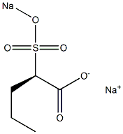 [R,(-)]-2-(Sodiosulfo)valeric acid sodium salt 结构式