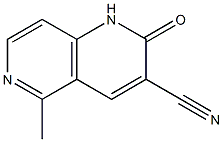 3-Cyano-5-methyl-1,6-naphthyridin-2(1H)-one 结构式