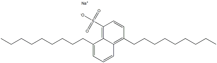 4,8-Dinonyl-1-naphthalenesulfonic acid sodium salt 结构式