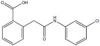 2-[2-[3-Chloroanilino]-2-oxoethyl]benzoic acid 结构式