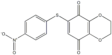 2,3-Dihydro-6-(4-nitrophenylthio)-1,4-benzodioxin-5,8-dione 结构式