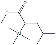 4-Methyl-2-(trimethylsilyl)pentanoic acid methyl ester 结构式