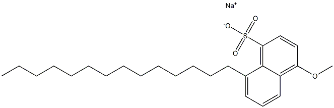 4-Methoxy-8-tetradecyl-1-naphthalenesulfonic acid sodium salt 结构式