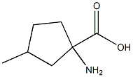 1-Amino-3-methylcyclopentane-1-carboxylic acid 结构式