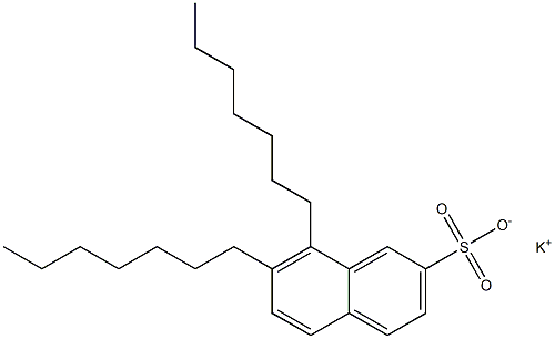 7,8-Diheptyl-2-naphthalenesulfonic acid potassium salt 结构式