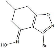 3-Bromo-4,5,6,7-tetrahydro-6-methyl-1,2-benzisoxazol-4-one oxime 结构式