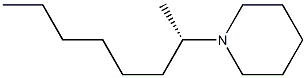 (+)-1-[(S)-1-Methylheptyl]piperidine 结构式