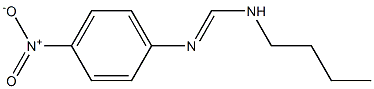 N1-Butyl-N2-(4-nitrophenyl)formamidine 结构式