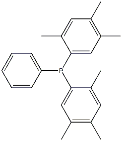 Bis(2,4,5-trimethylphenyl)phenylphosphine 结构式