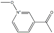 3-Acetyl-1-methoxypyridin-1-ium 结构式