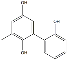 3-Methyl-1,1'-biphenyl-2,2',5-triol 结构式