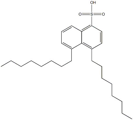 4,5-Dioctyl-1-naphthalenesulfonic acid 结构式