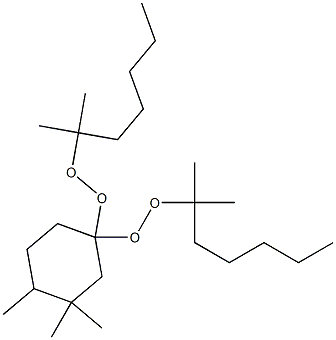 3,3,4-Trimethyl-1,1-bis(1,1-dimethylhexylperoxy)cyclohexane 结构式