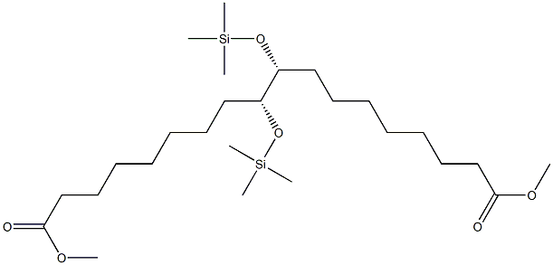 (9R,10R)-9,10-Bis(trimethylsilyloxy)octadecanedioic acid dimethyl ester 结构式