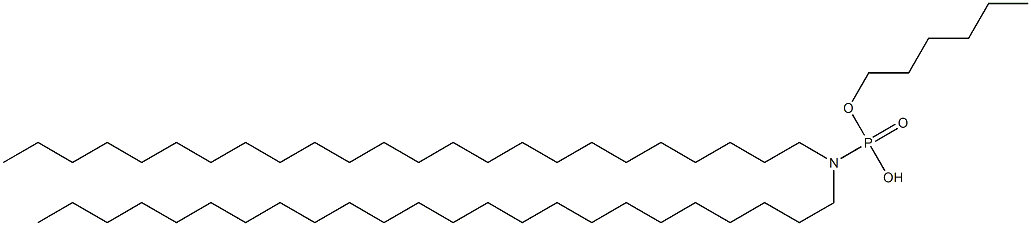 N,N-Ditetracosylamidophosphoric acid hydrogen hexyl ester 结构式