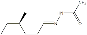 [R,(-)]-4-Methylhexanalsemicarbazone 结构式