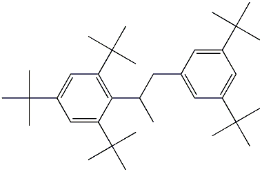 2-(2,4,6-Tri-tert-butylphenyl)-1-(3,5-di-tert-butylphenyl)propane 结构式