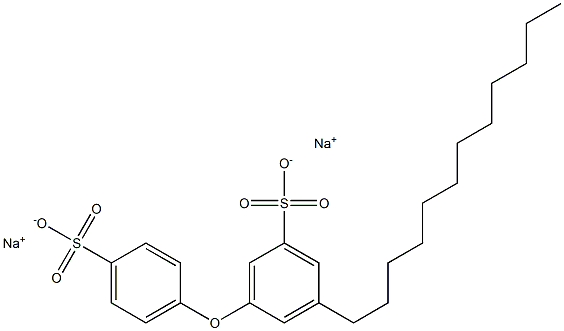 3-Dodecyl[oxybisbenzene]-5,4'-disulfonic acid disodium salt 结构式
