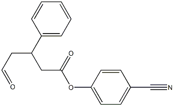 4-Formyl-3-phenylbutyric acid 4-cyanophenyl ester 结构式