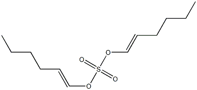 Sulfuric acid di(1-hexenyl) ester 结构式