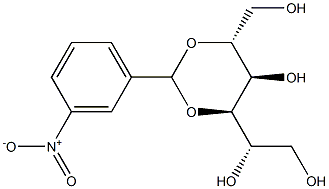 3-O,5-O-(3-Nitrobenzylidene)-D-glucitol 结构式