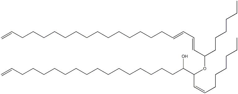 (Z)-19-[[(2E,4E)-1-Hexyl-2,4,20-henicosatrienyl]oxy]-1,20-heptacosadiene-18-ol 结构式