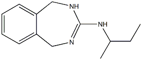 N-(1-Methylpropyl)-4,5-dihydro-1H-2,4-benzodiazepin-3-amine 结构式