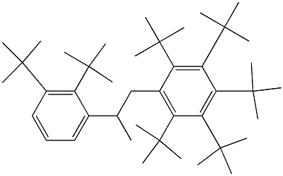 1-(Penta-tert-butylphenyl)-2-(2,3-di-tert-butylphenyl)propane 结构式