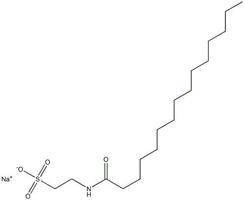 2-(Pentadecanoylamino)ethanesulfonic acid sodium salt 结构式