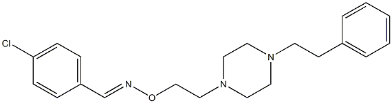 (E)-4-Chlorobenzaldehyde O-[2-(4-phenethyl-1-piperazinyl)ethyl]oxime 结构式