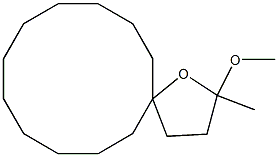 2-Methoxy-2-methyl-1-oxaspiro[4.11]hexadecane 结构式