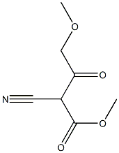 2-Cyano-3-oxo-4-methoxybutyric acid methyl ester 结构式