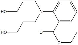 2-[Bis(3-hydroxypropyl)amino]benzoic acid ethyl ester 结构式