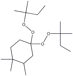 3,4,4-Trimethyl-1,1-bis(tert-pentylperoxy)cyclohexane 结构式