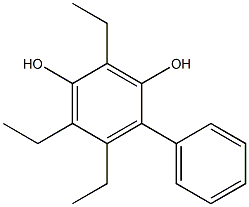 4-Phenyl-2,5,6-triethylbenzene-1,3-diol 结构式