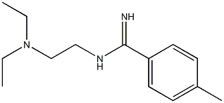 N-[2-(Diethylamino)ethyl]-4-methylbenzamidine 结构式