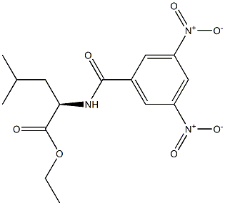 (2R)-2-[(3,5-Dinitrobenzoyl)amino]-4-methylpentanoic acid ethyl ester 结构式