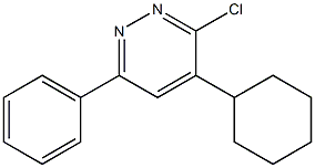 3-Chloro-4-cyclohexyl-6-phenylpyridazine 结构式