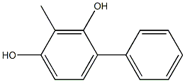 4-Phenyl-2-methylbenzene-1,3-diol 结构式