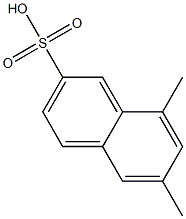 6,8-Dimethyl-2-naphthalenesulfonic acid 结构式