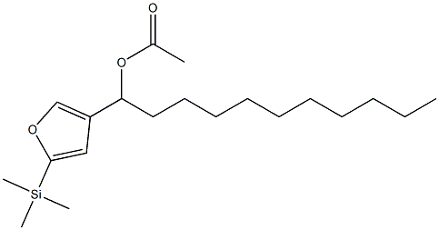 Acetic acid 1-[5-(trimethylsilyl)-3-furyl]undecyl ester 结构式