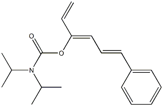 N,N-Diisopropylcarbamic acid (3Z)-6-phenyl-1,3,5-hexatrien-3-yl ester 结构式