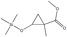 1-Methyl-2-(trimethylsiloxy)cyclopropanecarboxylic acid methyl ester 结构式