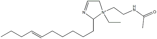 1-[2-(Acetylamino)ethyl]-2-(6-decenyl)-1-ethyl-3-imidazoline-1-ium 结构式