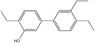 2-Ethyl-5-(3,4-diethylphenyl)phenol 结构式
